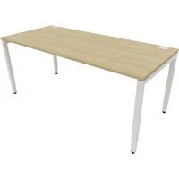 Schreibtisch 810074879 Rohr in Rohr-System 65-130cm (H) 180x80cm (BxT) rechteckig buche   weiß 5900978606332 Nowy Styl