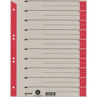 AKTION: LEITZ Trennblätter 1652 DIN A4 1-0 rot, 230 g/qm, 25 St. mit Prämie nach Registrierung
