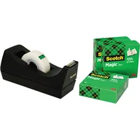Scotch Klebebandabroller Magic Tape C38SM3S, für Klebebänder bis 19mm x 33m, schwarz 3134375301251 Scotch