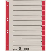 Leitz Trennblätter 1652 1652-00-25 A4 rot 230g Karton 4002432451982 Leitz 100 Stück