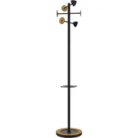 Unilux Kleiderständer BORA BAMBOO schwarz Metall 6 Haken 38,0 x 178,0 cm 3595560030460 unilux 400140808