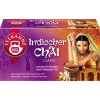 Teekanne Tee Indischer Chai 6577, Schwarzer Tee mit Vanille- und Zimtgeschmack, Beutel 4009300008040 Teekanne 20 Stück