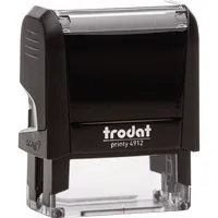 Trodat 4912 Stempel 4.0, eco-schwarz, 5-zeilig individueller Text möglich 47x18mm, 47x18mm 9008056440857 Trodat
