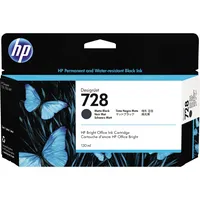 Hewlett Packard HP 728 Mattschwarz DesignJet-Tintenpatrone, 130 ml
