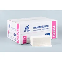 Fripa Falthandtücher IDEAL 4131102, 25x33cm, 1-lagig, Lagenfalz (C-Falz), hochweiß, Tissue 4000883101227 Fripa 3600 Blatt