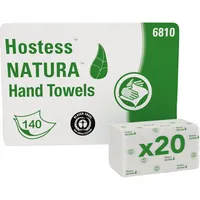 Scott Falthandtücher Hostess Natura 6810, 25x33cm, 2-lagig, Lagenfalz (C-Falz), weiß, Recyclingpapier 5027375008283 Scott 2800 Stück