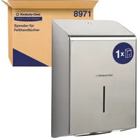 Kimberly-Clark Falthandtuchspender 8971 Professional, silber, 1000 Tücher 5033848031955 Kimberly-Clark