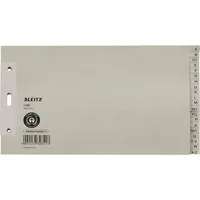 Leitz Kartonregister 1206-00-85, A bis Z, A5+ quer, 100 g/m², graue Taben, 20-teilig 4002432328413 Leitz