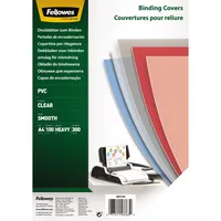Fellowes Umschlagfolien 53763 A4 PVC 0,3 mm transparent klar 0077511537639 Fellowes 100 Stück