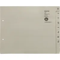 Leitz Kartonregister 1351-00-85, A bis Z, A4 halbe Höhe, 100 g/m², graue Taben, 75 x 10-teilig 4002432328550 Leitz