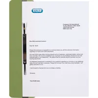 Elba Ösenschmalhefter 100091775, A4 / Folio grün ohne Vorderdeckel, Karton 250g 4002030023895 Elba 25 Stück