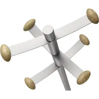 Unilux Garderobenständer BOUQUET 400069048 173cm 6Haken metallgrau 3595560011933 Unilux