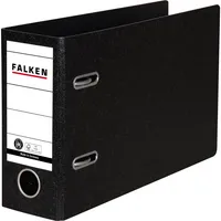Falken Ordner S80 11285905, A5 quer 75mm breit Karton vollfarbig schwarz 4014481085261 Falken 20 Stück