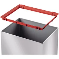 Hailo Abfalleimer Big-Box Swing L 33,9 x 54,5 x 26 cm (B x H x T) 35l Stahlblech silber 1 Sortierfach 4007126001504 Hailo