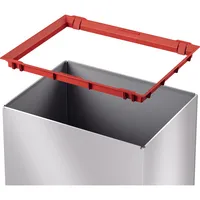 Hailo Abfalleimer Big-Box Swing XL 33,9 x 76,3 x 26 cm (B x H x T) 52l Stahlblech silber 1 Sortierfach 4007126001542 Hailo