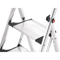 Hailo Klapptritt 4302-301 K100 TopLine, 1x 2 Stufen, silber, Aluminium 4007126430274 Hailo