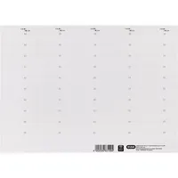 Elba Beschriftungsschild für Registratur 58 x 18mm weiß 10x50 Stück
