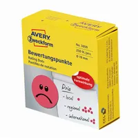Avery Zweckform Markierungspunkt 19 mm Gesicht negativ