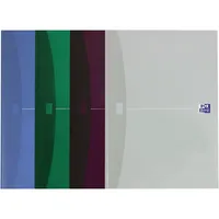 Oxford Notizbuch 100100570, Office, farbig sortiert, A4, kariert, 90g, 96 Blatt / 192 Seiten 3020120023427 Oxford