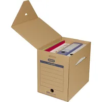 Elba Archivbox Maxi tric system 100421092, A4, braun, Wellpappe 4002030120792 Elba