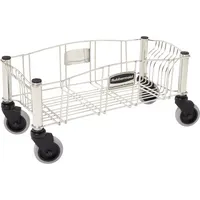 Rubbermaid Transportroller Slim Jim R050528 Edelstahl silber 5453001910857 Rubbermaid
