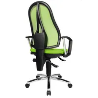 Topstar Bürodrehstuhl Open Point P Plus, apfelgrün / silber, mit Armlehnen, bis 110kg, ohne Kopfstütze 4014296378275 Topstar