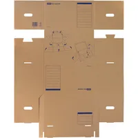 Elba Archivcontainer Tric 100421143, A4, braun, innen 52x31,7x35cm (TxBxH), Wellpappe 4002030144187 Elba