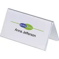 DURABLE Tischnamensschilder 8051-19 transparent 10,0 x 5,2 cm, 25 St.