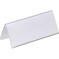 Durable Tisch-Namensschilder Dachform transp. 63 x 150mm 4005546810508 Durable 25 Stück