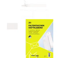 MailMedia Faltentaschen 30002483, C4, mit Fenster, haftklebend, 20mm-Falte, 120g, weiß 4003928380601 MailMedia 25 Stück