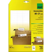 SIGEL Beschriftungsetikett 60 x 21 mm (B x H)