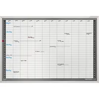Magnetoplan Monatsplaner CC 92 x 62,5 cm (B x H) 7-Tage-Woche Aluminium weiß silbereloxiert