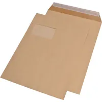 MailMedia Versandtaschen 30007646, C4, mit Fenster, haftklebend, 90g, braun 4018529007789 MailMedia 250 Stück