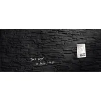 Sigel Glas-Magnetboard artverum GL 249, 130x55cm, schwarz, Design Schiefer Stone 4004360849886 Sigel