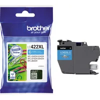 Brother Original Tintenpatrone LC-422XLC Cyan für ca. 1.500 Seiten, für MFC-J5340DW, MFC-J5345DW, MFC-J5740DW, MFC-J6540DW, MFC-J6940DW