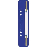 Leitz Heftstreifen kurz 3710-00-35, 3,5x15,8cm (BxL), Kunststoff mit Kunststoffdeckleiste, blau 4002432444663 Leitz 25 Stück