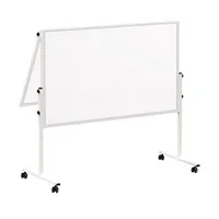 Maul Moderationstafel solid 150x120 cm Papier geteilt mit Rollen grau