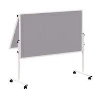 Maul Moderationstafel Solid 636 66 82, 120x150cm, Filz + Filz (beidseitig), pinnbar, klappbar, grau + grau 4002390052641 Maul