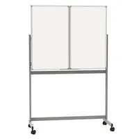 Maul Klappstativdrehtafel-Whiteboard MAULstandard, 6458584, 240/120x100cm, kunststoffbeschichtet, Aluminiumrahmen 4002390076500 Maul