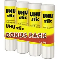 UHU Klebestift 45340 stic, 4 x 21g, Multipack 4026700453409 UHU 4 Stück