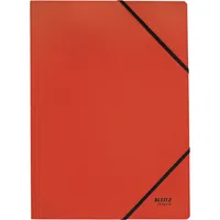 Leitz Eckspannmappe Recycle 39080025, A4 rot Recyclingkarton 430g, für ca. 250 Blatt 4002432130764 Leitz