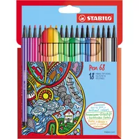 Stabilo 6818-7 Pen 68 Faserschreiber sortiert 4006381483858 Stabilo 18 Stück
