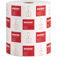 Katrin Rollenhandtücher M 485049, Außenabrollung, 1-lagig, weiß, Papier 4006897485049 Katrin 6 Stück