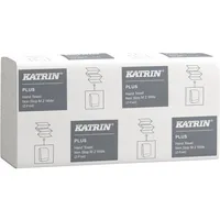 Katrin Falthandtücher Non Stop Plus M2 61587, 24x24cm, 2-lagig, Z-Falz, weiß, Tissue 6414301061587 Katrin 2400 Blatt