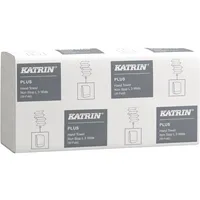 Katrin Falthandtücher PLUS Non Stop L3 Wide 61563, 24x32cm, 3-lagig, Interfold-Falz (W-Falz), weiß, Tissue 6414301061563 Katrin 2250 Stück