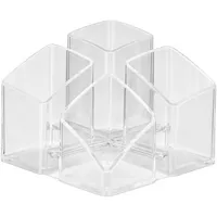 HAN Stiftehalter SCALA transparent Polystyrol 4 Fächer 12,5 x 12,5 x 10,0 cm