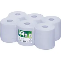 Wepa Rollenhandtücher Satino Comfort 317700, Innenabrollung, 2-lagig, blau, Recyclingpapier 4000735807314 Wepa 6 Stück