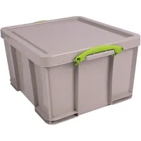 Really Useful Box Aufbewahrungsbox Recycling 35RDG, 35 Liter, mit Deckel, außen 480x390x310mm, Polypropylen (PP) taubengrau 5060456657864 Really U