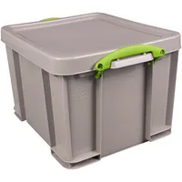 Really Useful Box Aufbewahrungsbox Recycling 42RDG, 42 Liter, mit Deckel, außen 520x440x310mm, Polypropylen (PP) taubengrau 5060456658595 Really U