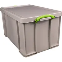 Really Useful Box Aufbewahrungsbox Recycling 84RDG, 84 Liter, mit Deckel, außen 710x440x380mm, Polypropylen (PP) taubengrau 5060456658342 Really U